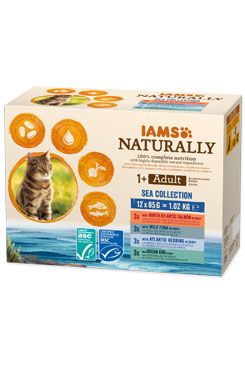 Iams Cat Adult Naturally kapsa Sea in gravy 12x85g