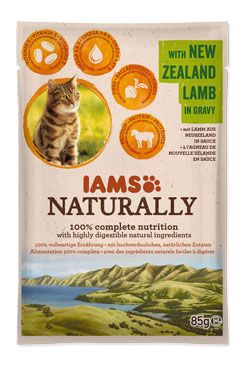 Iams Cat Adult Naturally kapsa Lamb in gravy 85g