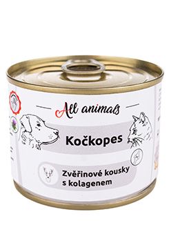 All Animals kočkopes konz. Zvěřinové kousky s kol.200g