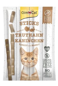 GimCat Sticks krocan&králík 4ks