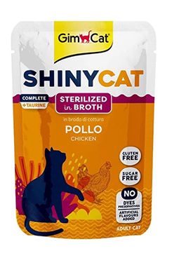 GimCat ShinyCat kapsa kuře ve vývaru Sterilized 70g