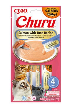Churu Cat Salmon with Tuna Recipe 4x14g