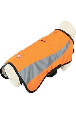 Obleček bunda pro psy REFLEXNÍ oranžová 40cm Zolux