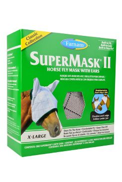 FARNAM Supermask II s ušima vel. XL šedo-zelená