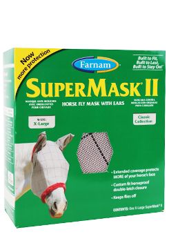 FARNAM Supermask II s ušima vel. XL šedo-kaštanová