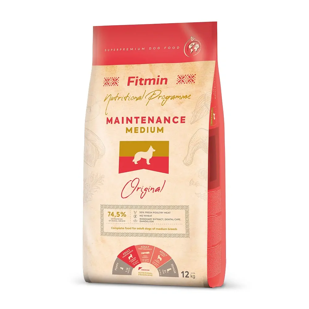 Fitmin Medium Maintenance kompletní krmivo pro psy 12 kg