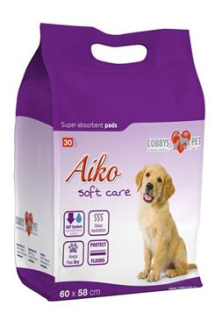Podložka absorbční pro psy Aiko Soft Care 60x58cm 30ks