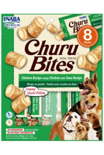 Churu Dog Bites Chicken wraps Chicken+Tuna 8x12g