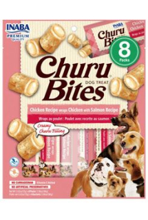 Churu Dog Bites Chicken wraps Chicken+Salmon 8x12g