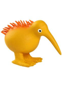 Hračka pes WHISTLE latex,pískací,oranž. 8,5cm Kiwi