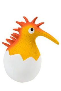 Hračka pes BABY latex,pískací,oranžová 12cm Kiwi