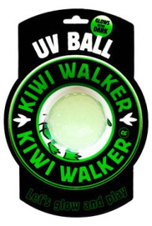 Hračka pes GLOW BALL MAXI plov. z TPR Kiwi