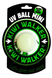 Hračka pes GLOW BALL MINI plov. z TPR Kiwi