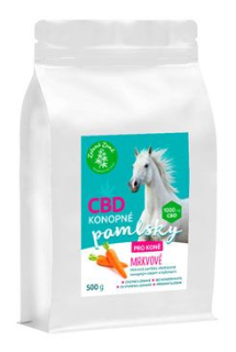 CBD pamlsky pro koně - mrkev 500g