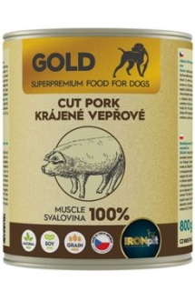IRONpet Gold Dog konz. Pork Cut Muscle 800g