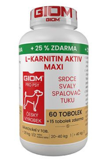 Giom S pes L-karnitin Aktiv 60 MAXI tbl+25% zdarma