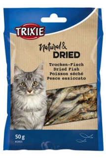 Rybičky sušené pro kočky 5-6cm 50g TR 1ks