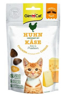 GimCat Crunchy Snacks kuře se sýrem 50g