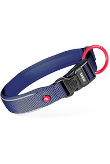 Obojek pes PREMIUM nylon 15mm/30-35cm tm.modrá Zolux
