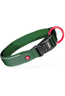Obojek pes PREMIUM nylon 20mm/35-40cm tm.zelená Zolux