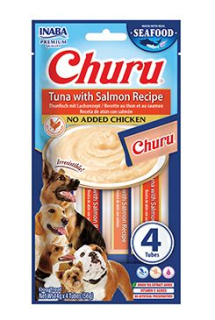 Churu Dog Fish Tuna with Salmon Recipe 4x14g