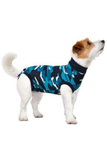 Obleček ochranný Suitical Dog BLUE CAMO 40cm XS