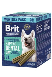 Brit Premium Dog by Nature Dental Snacks L 28ks
