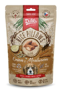 Dafiko plněné polštářky pro psy moučný červ/cibule 80g