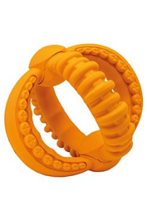 Hračka pes GOLEM Extreme guma 16x14cm oranžová HipHop