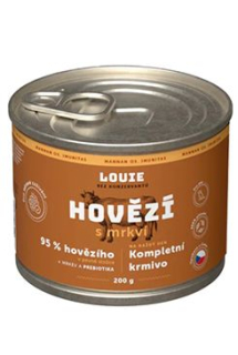 Louie Dog konz. Hovězí s mrkví a prebiotiky 200g