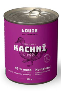 Louie Dog konz. Kachní s rýží 800g