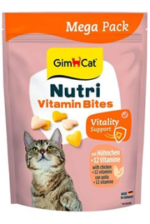 GimCat Nutri Multi-Vitamin Bites tablety s kuřetem425g