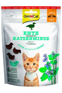 GimCat Crunchy Snacks kachna&šanta kočičí 140g