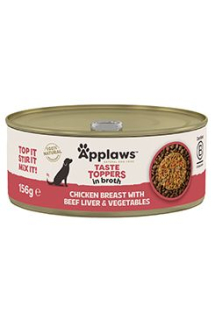 Applaws Dog konz. Toppers Broth kuř.prsa s játry 156g
