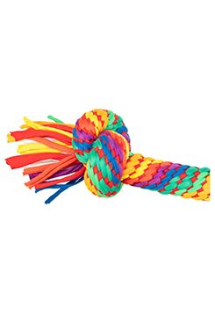 Hračka pes Přetahovadlo/činka 2uzly 30cm multikolor TR
