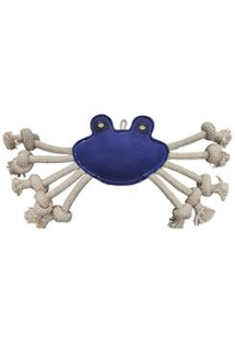 Hračka pes animALL Krab s provazy kůže,barevný 33x20cm