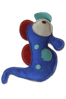 Hračka pes animALL Mořský koník kůže,barevný 23,5x15cm