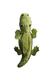Hračka pes animALL Krokodýl kůže, zelený 31x25cm
