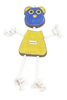 Hračka pes animALL Medvěd velký kůže, barevný 35x22cm