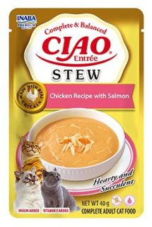 Churu Cat Entrée Stew Chicken Recipe with Salmon 40g