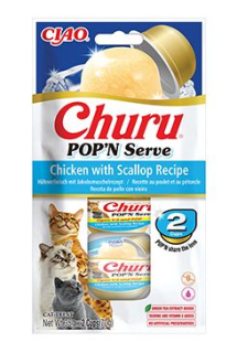 Churu Cat POP'N Serve Chicken with Scallop Recipe2x35g