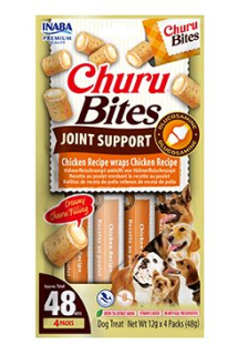 Churu Dog Bites Joint Supp.Chick.wraps Chicken 4x12g