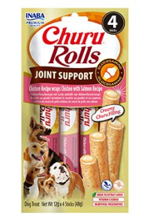 Churu Dog Rolls Joint Supp.Chick.wraps Chick&Salm4x12g