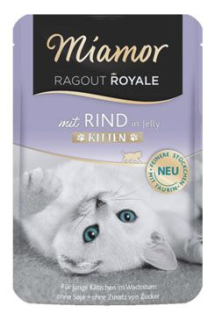 Miamor Cat Ragout Junior kapsa hovězí v želé 100g