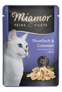 Miamor Cat Filet kapsa tuňák+kalamáry v želé 100g