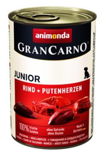 Animonda pes GRANCARNO konz. JUNIOR hov/krůt srdc 400g