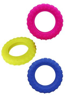 Hračka pes Pneumatika plovací Vanilková velká 15 cm SP