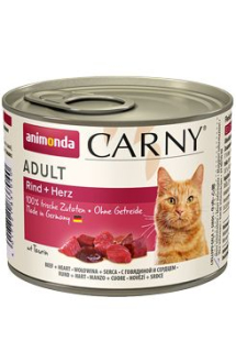 Animonda konz. kočka CARNY Adult hovězí srdce 200g