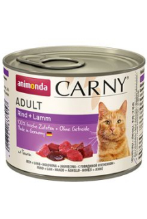 Animonda konz. kočka CARNY Adult hovězí/jehněčí 200g