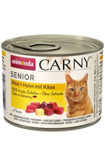 Animonda konz. kočka CARNY SENIOR kuře/sýr 200g